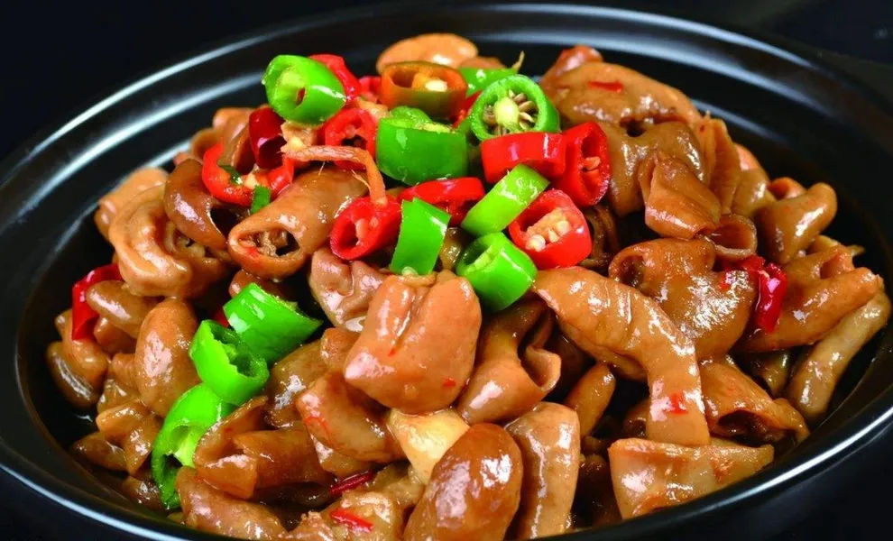 Lòng heo xào cay Lòng heo xào cay