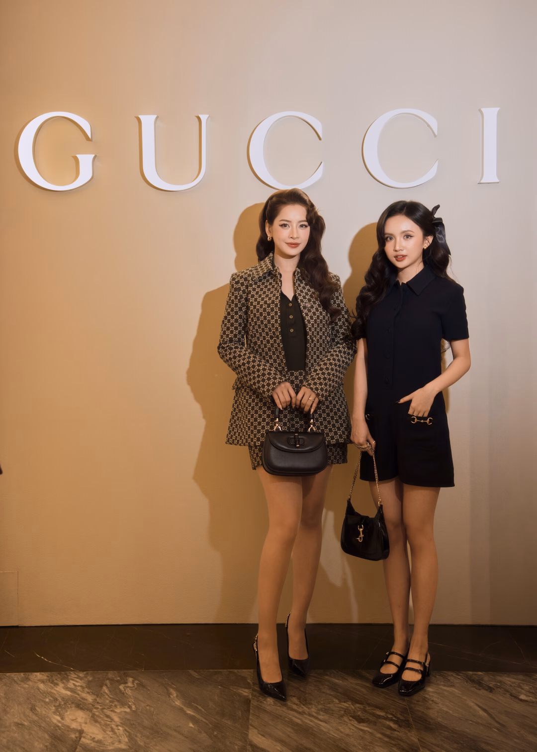 Nhan sắc ngọt ngào của Chi Pu và con gái ‘nữ hoàng wushu’ tại sự kiện Gucci Cựu VĐV Thuý Hiền và con gái đầu lòng Ngân Hà