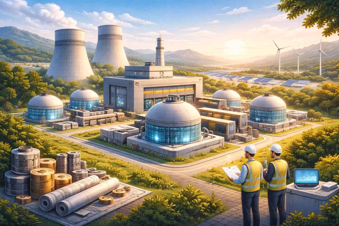 Ng&agrave;nh hạt nh&acirc;n trở lại cuộc đua năng lượng với m&ocirc; h&igrave;nh l&ograve; phản ứng mới. Ảnh: AI