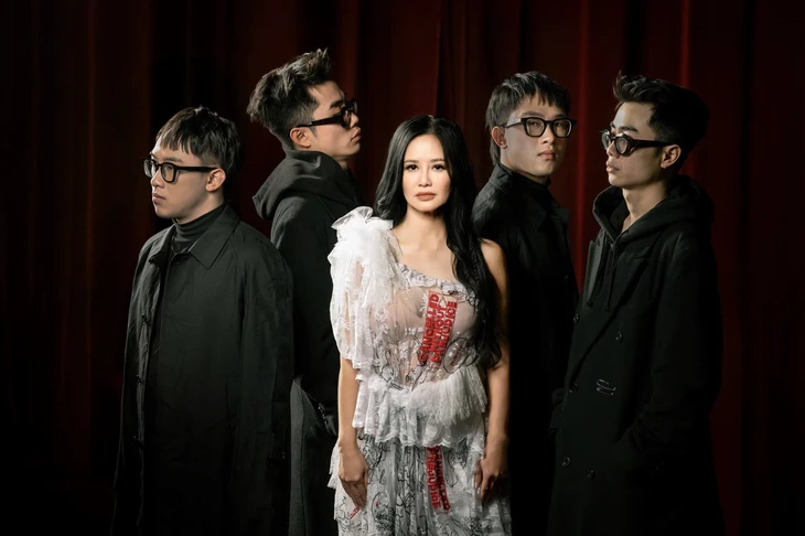 Hồng Nhung tại họp báo