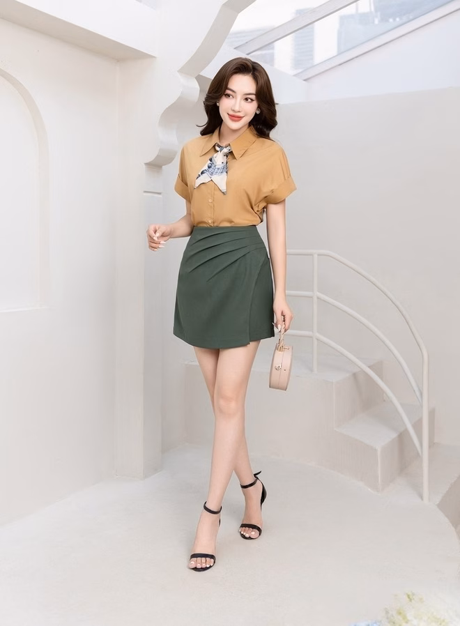 Váy skort chữ A