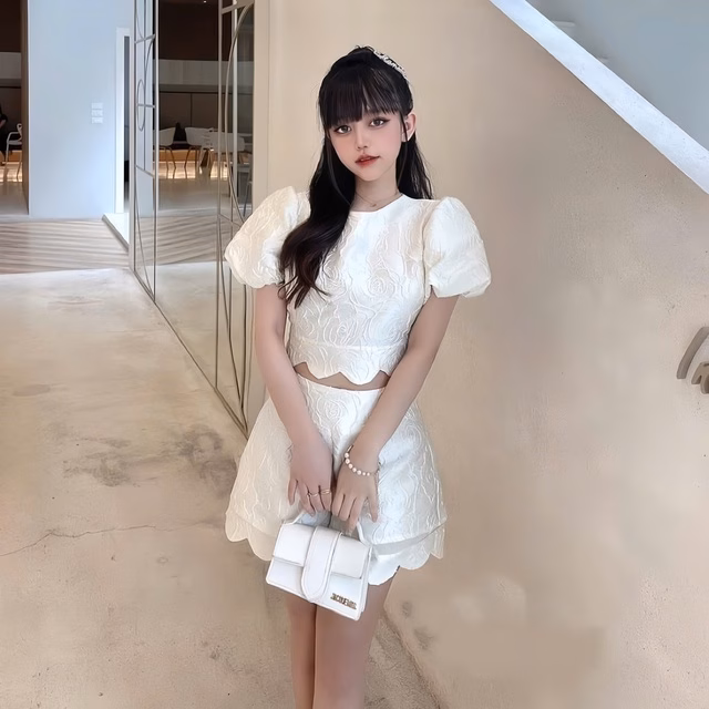 Váy hoa nổi Váy hoa nổi