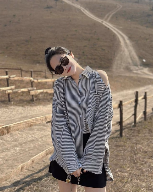Áo sơ mi hở vai Áo sơ mi hở vai