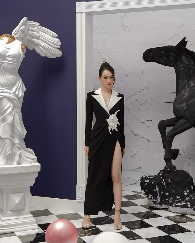 Váy vest dáng dài Váy vest dáng dài sang trọng