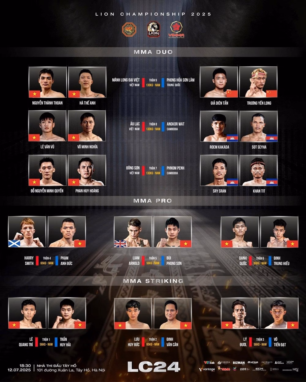 Lịch thi đấu của LION Championship 24