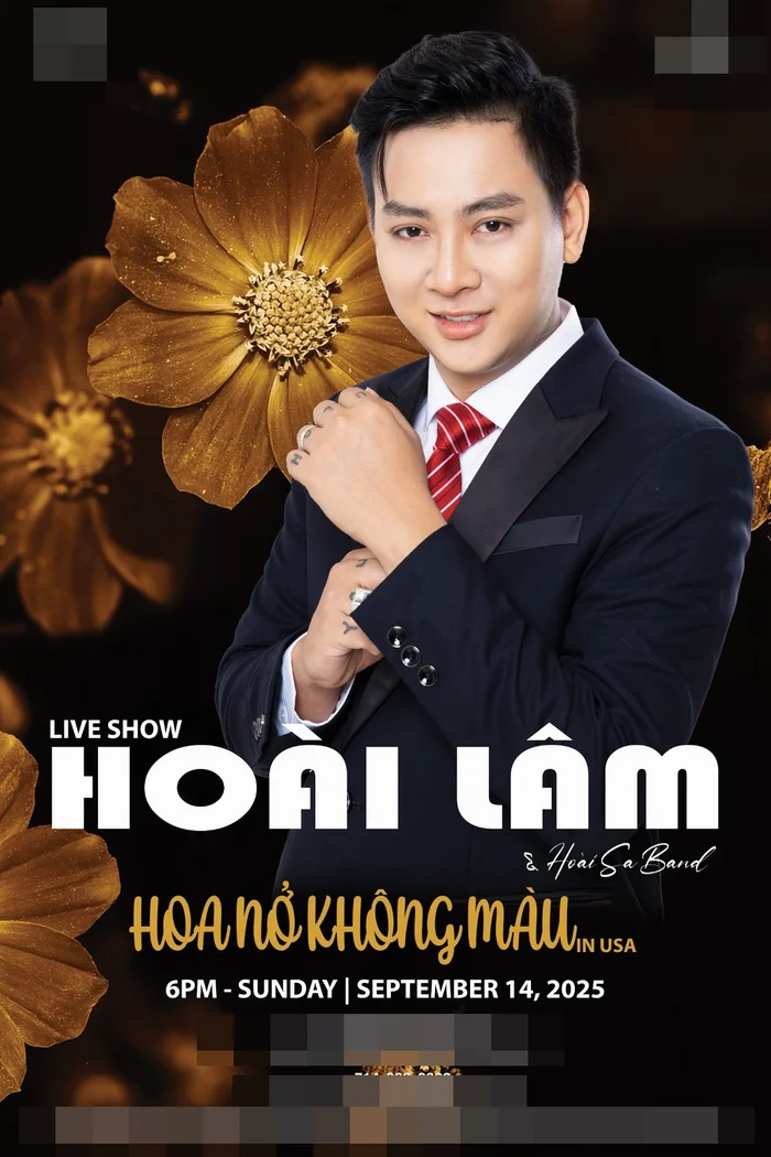 Hoài Lâm comeback với đêm nhạc Hoa Nở Không Màu tại Mỹ Ảnh: Facebook nhân vật.