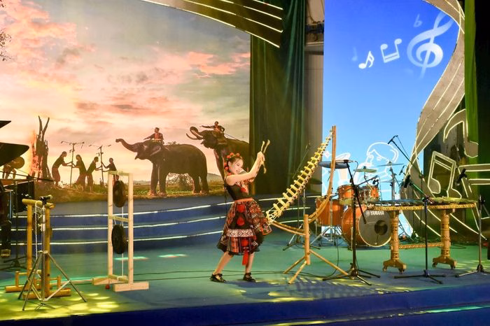 Một tiết mục tr&igrave;nh diễn tại Li&ecirc;n hoan