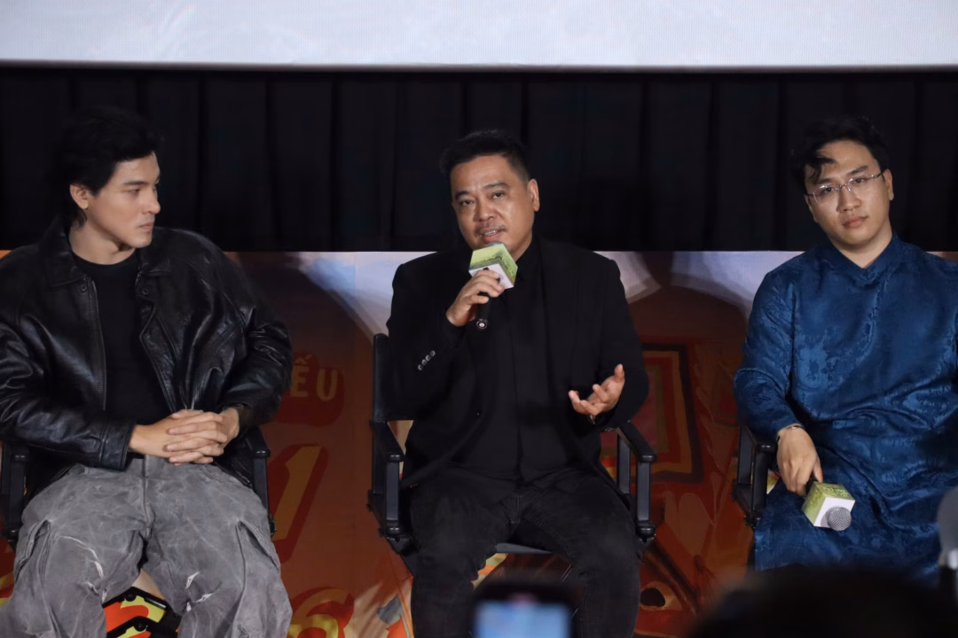 Phương Anh Đ&agrave;o trong cảnh quay 'B&aacute;u vật trời cho'