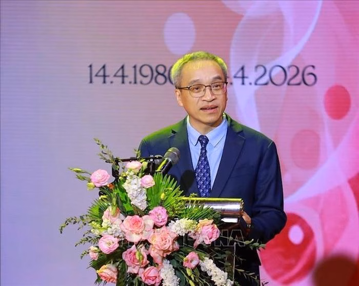 Thứ trưởng Bộ Văn h&oacute;a Thể thao v&agrave; Du lịch Phan T&acirc;m ph&aacute;t biểu tại lễ kỷ niệm